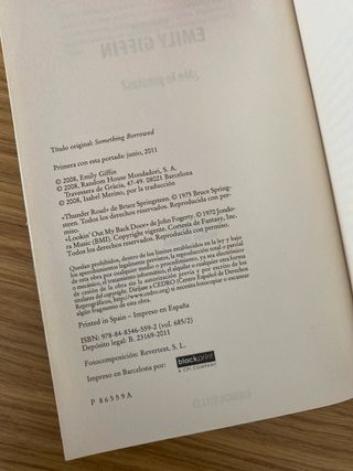 “Algo prestado”. Emily Giffin