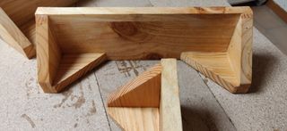 IVAR: Baldas flotantes madera natural