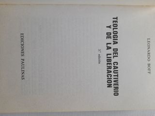 Teología del Cautiverio y de la Liberación.L. Boff