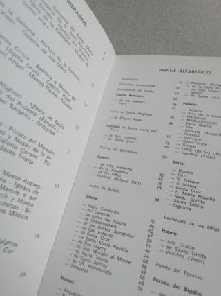 Mapa de Florencia, Italia plano monumental