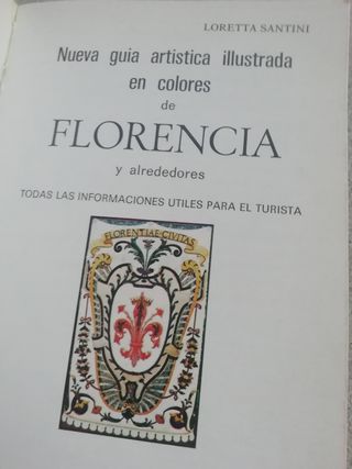 Mapa de Florencia, Italia plano monumental