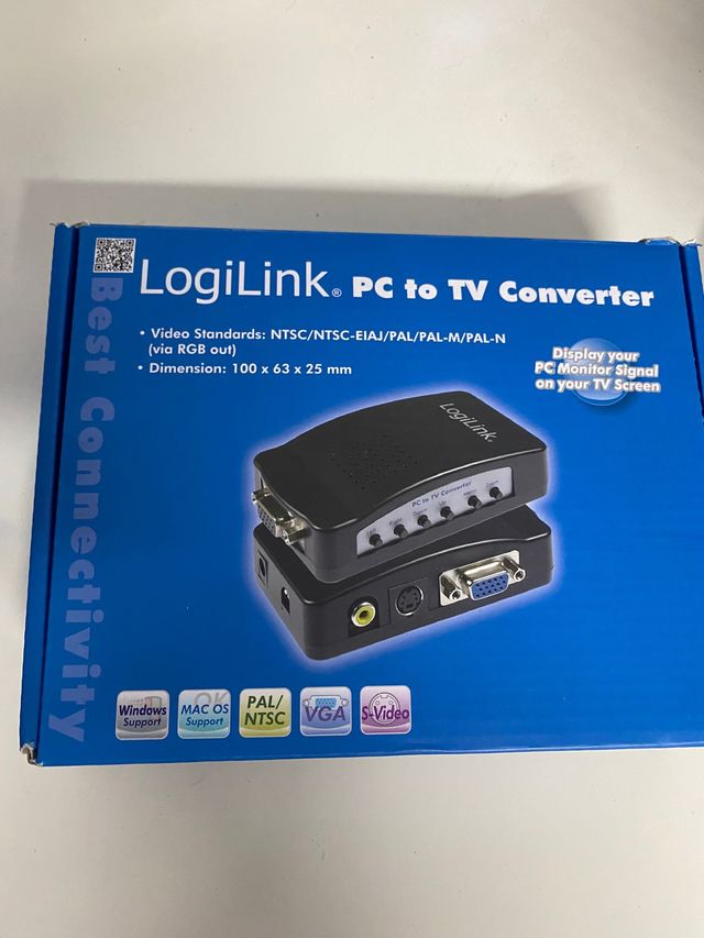 Transformador PC a TV Logilink