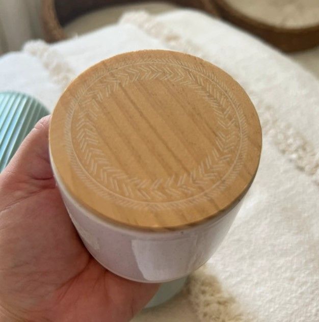 Tarro ceramica y bambú