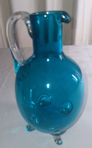 Jarra de cristal azul