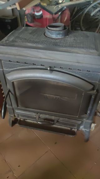 chimenea de hierro fundido + tubo