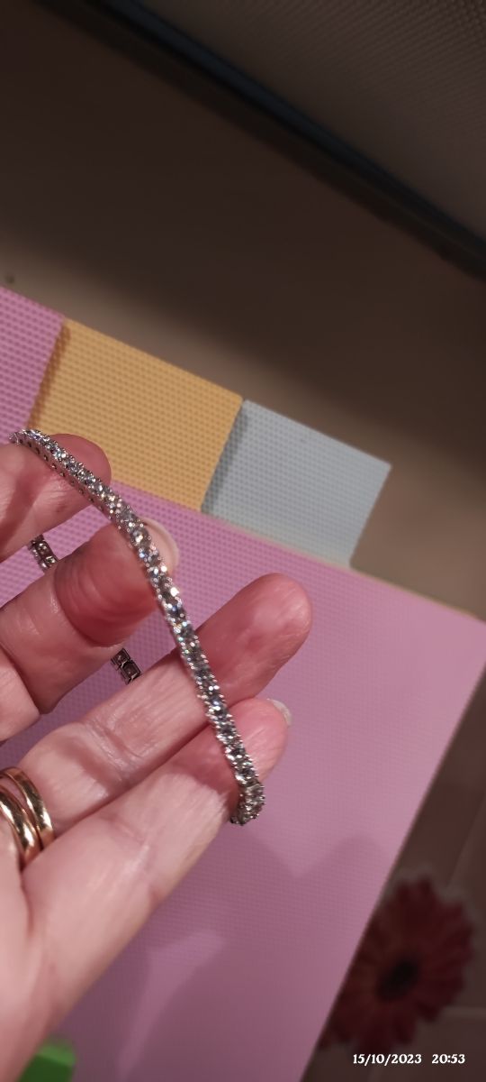 Tennis in argento e Moissanite 💎