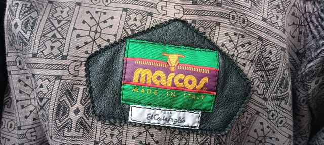 Cazadora de piel mototista