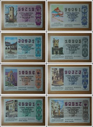 BELLEZAS DE ESPAÑA décimos lotería nacional (79)