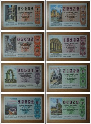 BELLEZAS DE ESPAÑA décimos lotería nacional (79)