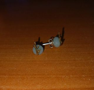 Pendientes perlas verdes