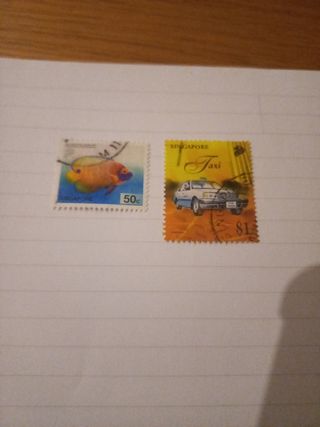 Dois selos Singapura