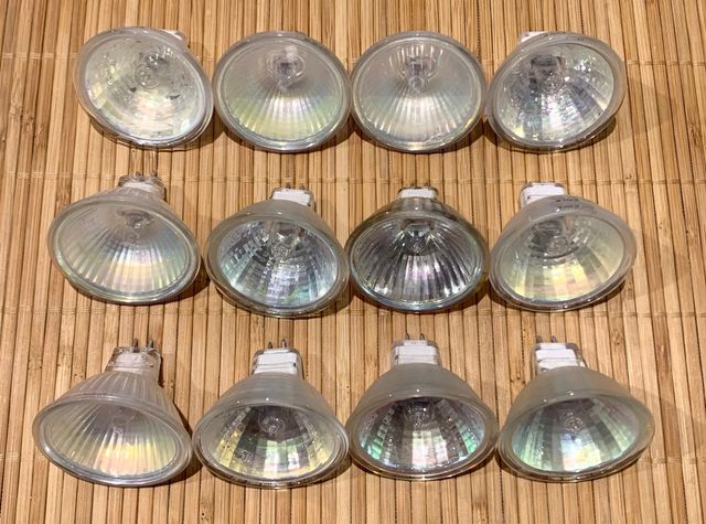 12 Lámparas/bombillas halógenas dicroicas