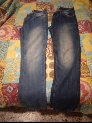 Jeans blu slavato