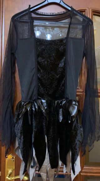 Vestido Disfraces Halloween angel negro, M-L