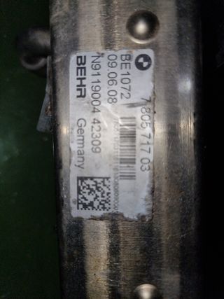 Radiador enfriador bmw