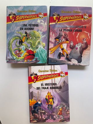 Libros Superheroes Geronimo Stilton 1-9