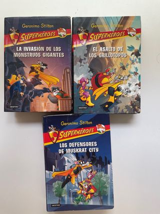 Libros Superheroes Geronimo Stilton 1-9