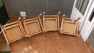 Sillas de madera