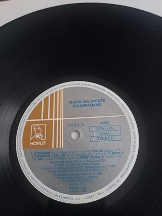 LP Vinilo MARIA DEL MONTE