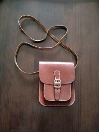 Bolso artesano cuero