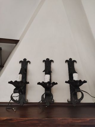 3 applique in ferro battuto