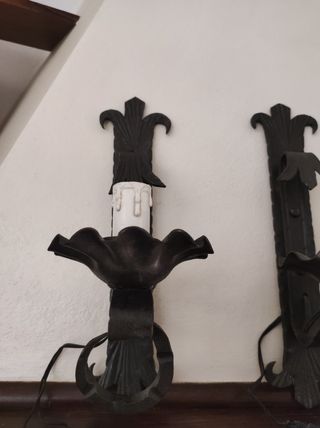 3 applique in ferro battuto