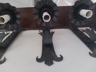 3 applique in ferro battuto