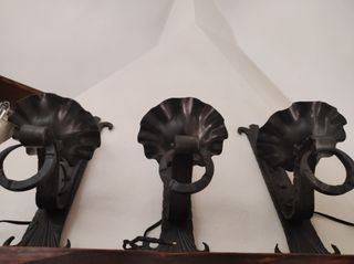 3 applique in ferro battuto