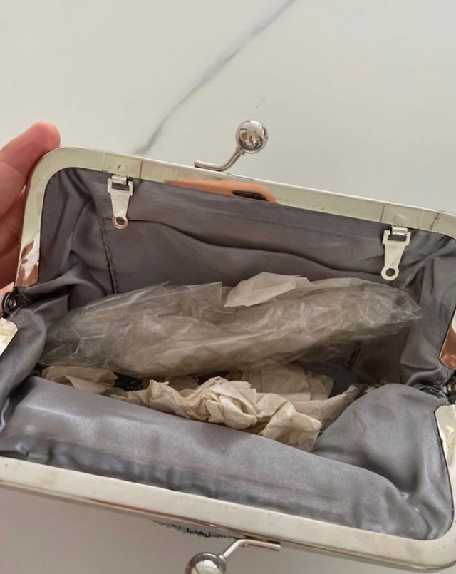 Bolso fiesta plateado