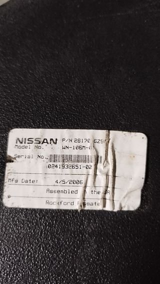 Subwoofer Nissan Rockford Fosgate