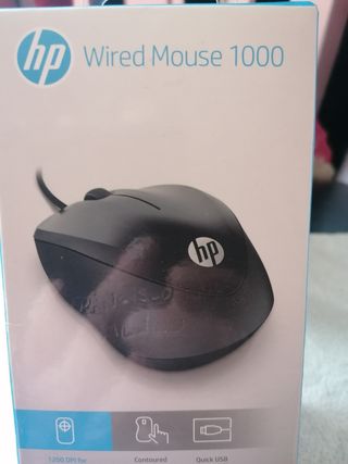 Ratón con cable Hp