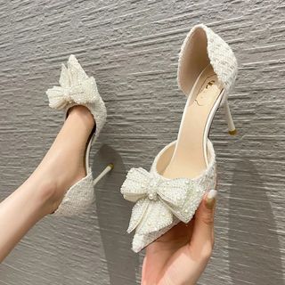 Zapatos de novia romántico con Perlas