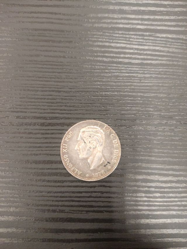 Moneda Alfonso XII peseta