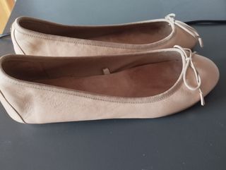 Bailarinas piel beige.