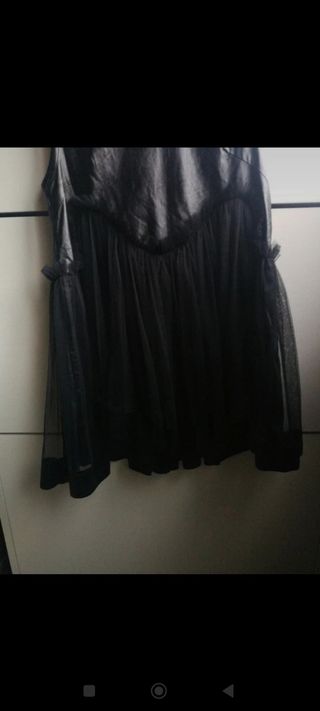 Túnica negra polipiel