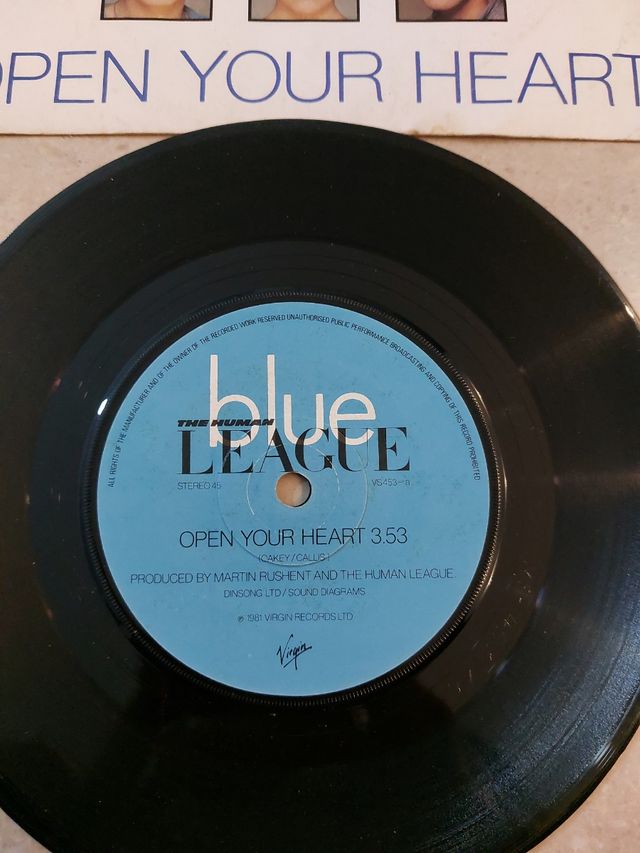 Vinile 45 giri Human League.