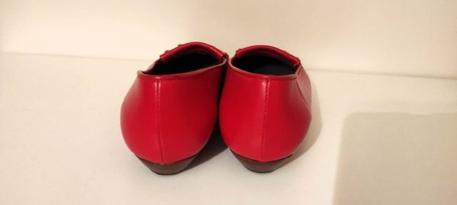 Mocassino donna rosso n. 37 size