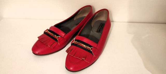 Mocassino donna rosso n. 37 size