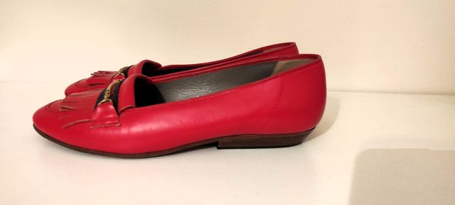 Mocassino donna rosso n. 37 size