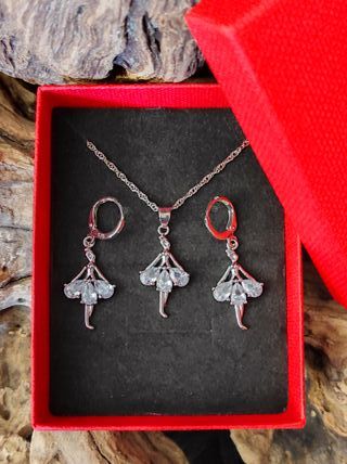 LIQUIDACIÓN CIERRE 50%Conjunto de plata bailarinas