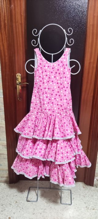 traje de flamenca para niña 3,4,5, Año aproximadam