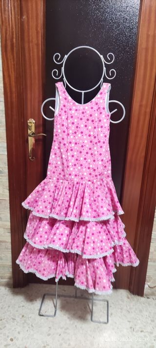 traje de flamenca para niña 3,4,5, Año aproximadam