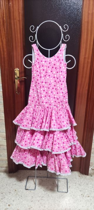 traje de flamenca para niña 3,4,5, Año aproximadam