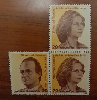 Sellos 50 aniversario del natalicio