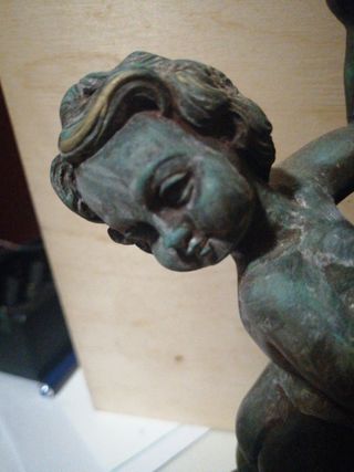 Lámpara ángeles verde militar