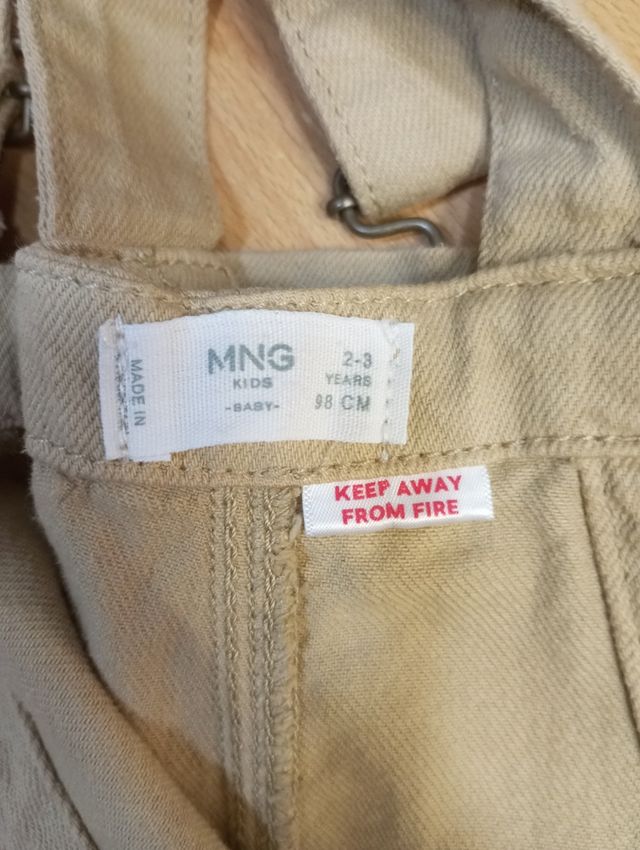 Peto vaquero color Camel,