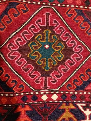 Alfombra bordado kilim auténtica persa