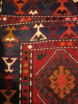 Alfombra bordado kilim auténtica persa