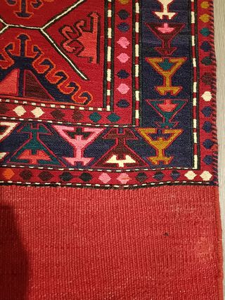 Alfombra bordado kilim auténtica persa