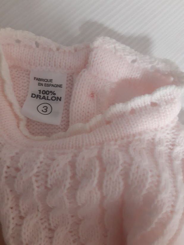 Conjunto bebé rosa 3 meses